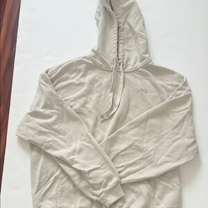 ALO Yoga women Cream Hoodie Sweatshirt